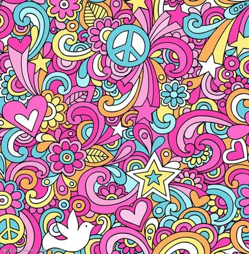 粉色系卡通背景图片