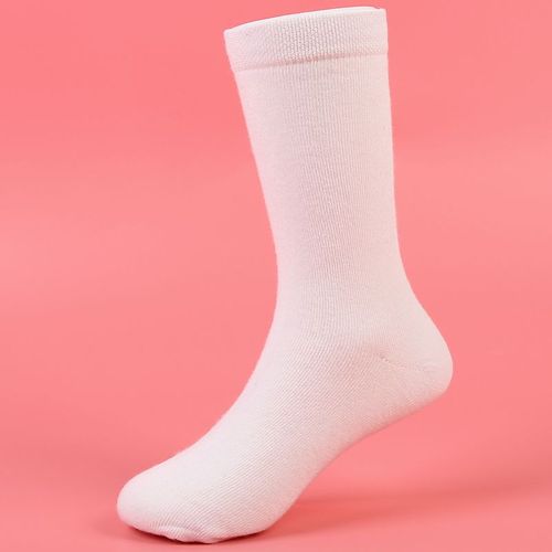 儿童袜子春天夏天纯白绵袜薄款学生白袜小孩白色袜子精梳棉盒装_爱酷