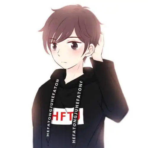 动漫情头 高清 黑色卫衣