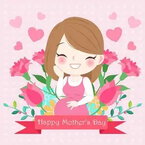 母亲节卡通图片