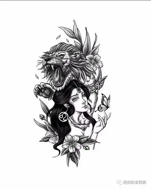 艺妓系列纹身素材