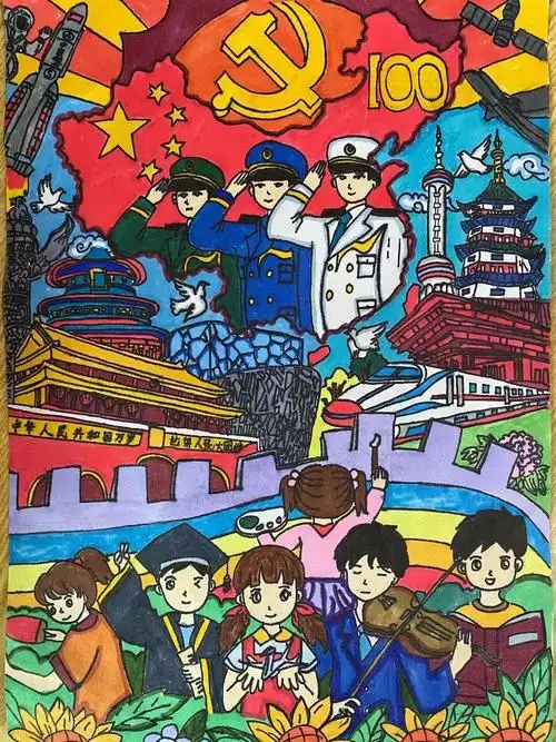 "美丽中国 美丽梦"少儿绘画作品 - 智慧妈咪网