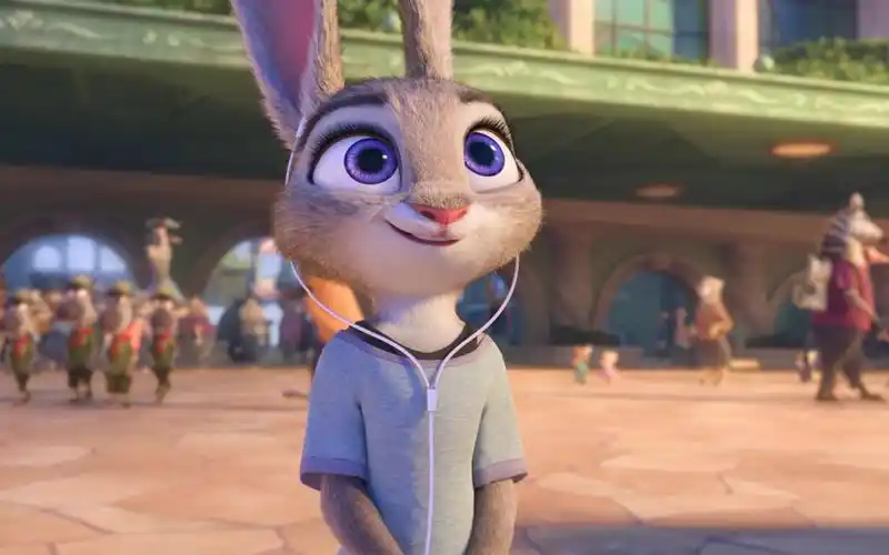 [全站最高画质 4k 60fps插帧 光流法和帧交错]疯狂动物城朱迪进城列车