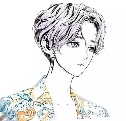 鹿晗头像动漫简笔画,二次元走出来的小鹿