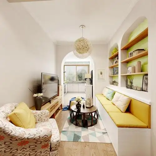 拱辰星园-混搭风格-50平米二居室装修图片