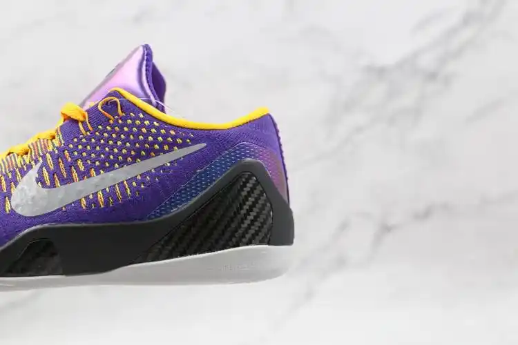 耐克nikezoomkobeix纯原版本科比9代紫金色黑曼巴篮球鞋支持实战货号