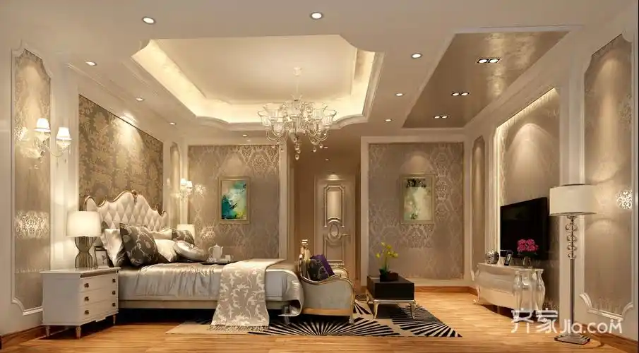 25万340平米欧式别墅装修效果图,340平方别墅欧式风格装修案例效果图