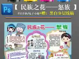 关于怒族知识的手抄报关于知识的手抄报