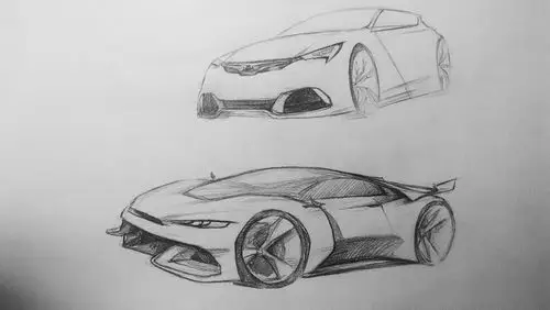 汽车设计-构思草图