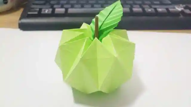 折纸立体红苹果做法加图