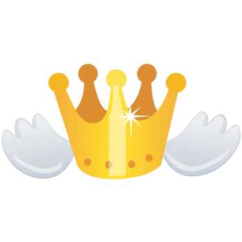 卡通皇冠天使翅膀