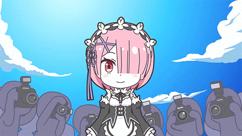 re从零开始的异世界拉姆拍照姿势萌gif动图