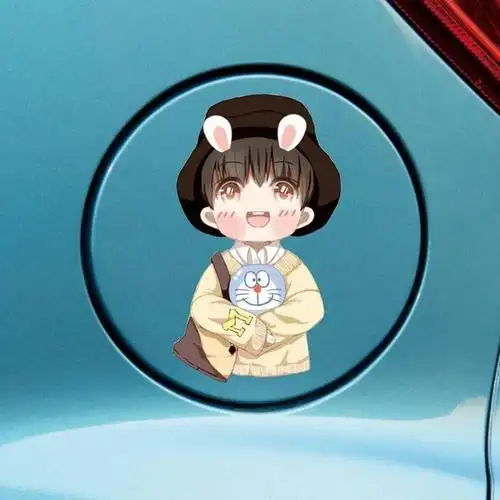 贴纸肖战头盔卡通人物汽车装饰贴画小飞侠应援定制汽车装饰贴