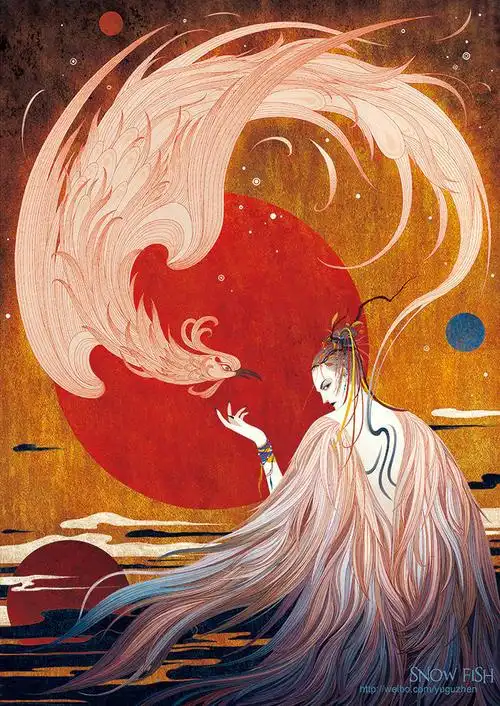 中国古代神话传说 | 插画师 @是雪鱼啊