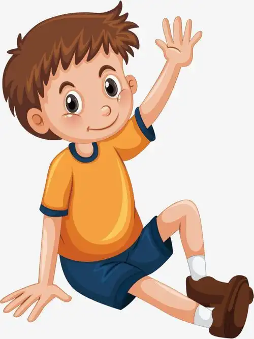 男孩卡通小男孩的简单画法简笔画怎么画步骤教程写毛笔字的小男孩简笔