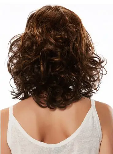 外贸短卷假发女欧美 中年女士短卷发型 蓬松修脸气质假头套