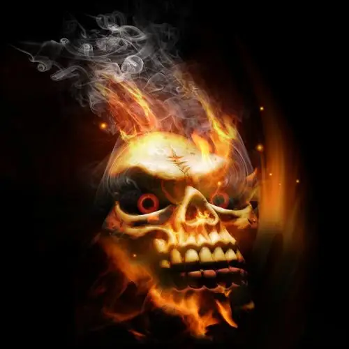 高清火焰骷髅图片下载