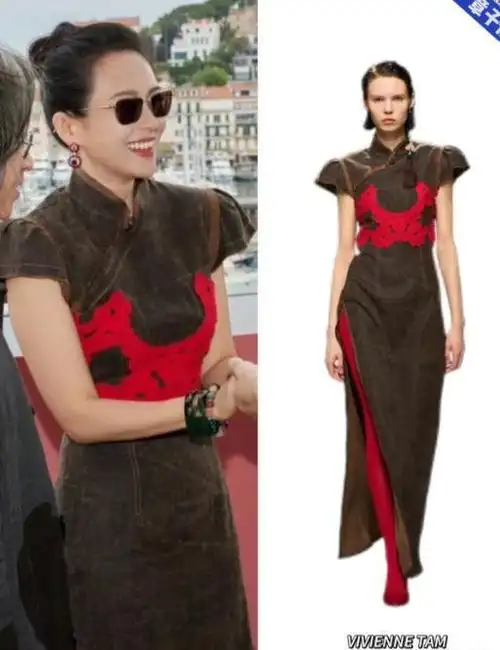 45岁章子怡现身戛纳,穿白衣秒杀森林北,网友:有种老公去了的美