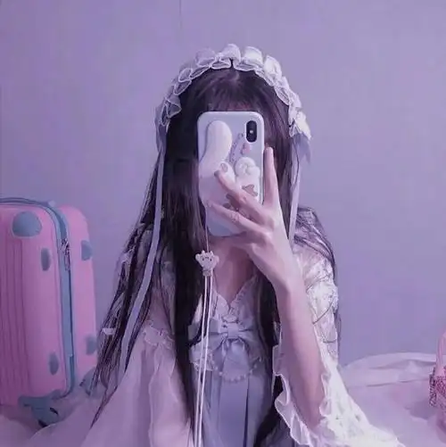 治愈系可爱女生真人遮脸头像