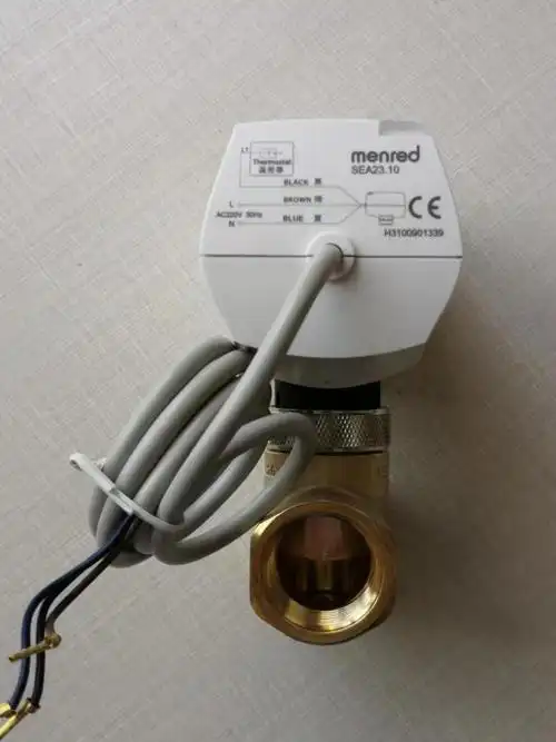 menred地暖中央空调电动执行器电磁阀两通阀三通阀ve14625电动两通阀