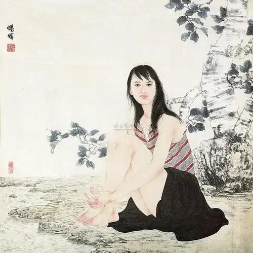 阐析当代中国画的改革与危机,极致性感的国画人体鉴赏,美的撩人心扉