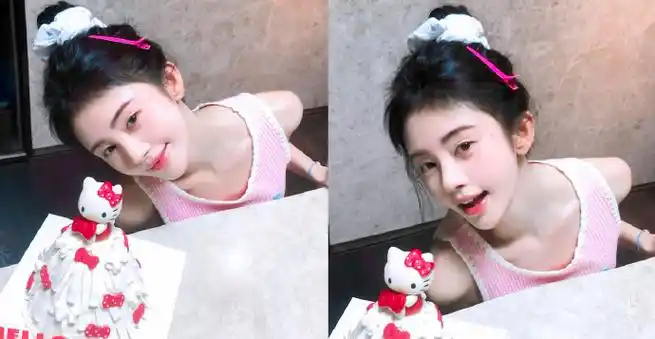 鞠婧祎初恋丸子头