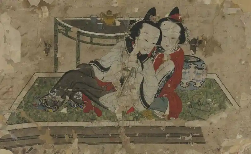 《莲花湖》木版年画 清光绪歌川丰春《三十三间堂》葛饰北斋《千绘之