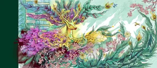 中国风插画,作者:陈永荣