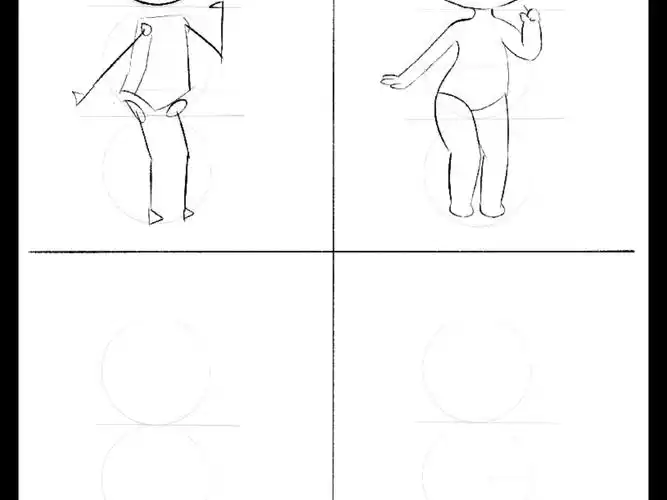 手抖星人零基础学画画之q版人物练习第二十七天(模板自取)