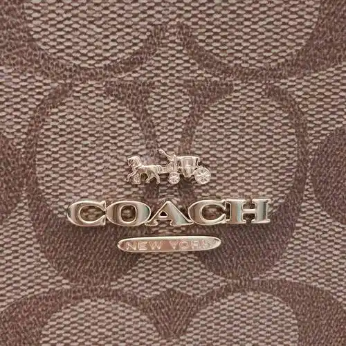 coach蔻驰经典logo双面双色母子大号托特单肩包_【未使用】新_1239元