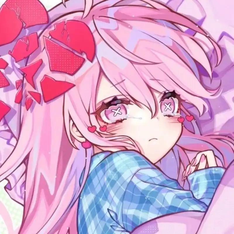 动漫粉毛萝莉头像 #动漫头像# #可爱头像