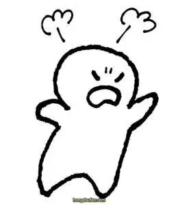 超级生气的表情要如何画?超简单小人简笔画大全