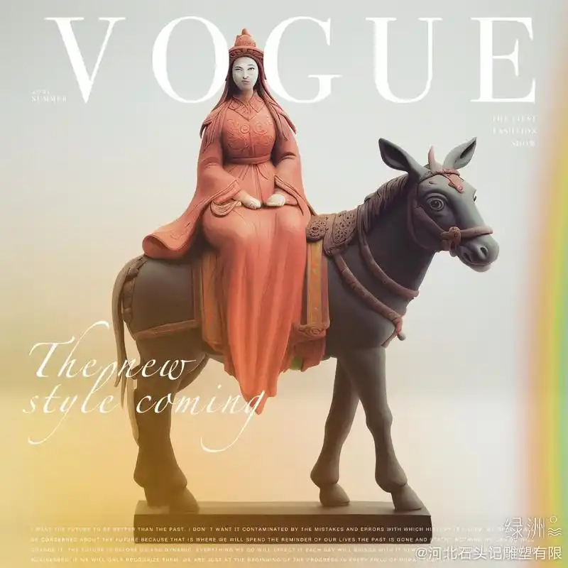 骑着毛驴的新娘雕塑艺术寓意 新娘骑着毛驴的雕塑是一种非常经典的