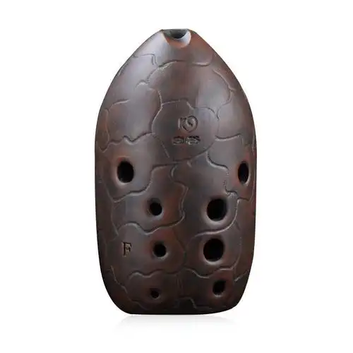 埙乐器1◆新品◆0孔埙无釉勋窑变陨可水洗埙 十孔双腔笔筒埙 f调