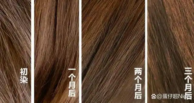 茶棕色掉色之后的照片