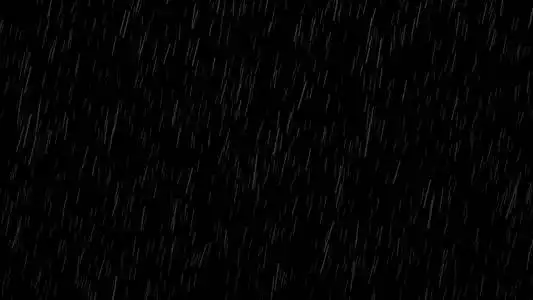 雨点落在黑色背景上,黑色和白色亮度遮罩照片