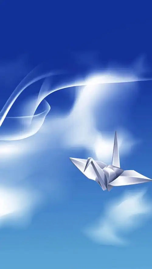 关键词 : 千纸鹤,扁平,活动,渐变,蓝色,h5,h5,几何