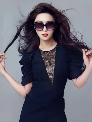 范冰冰代言 帕莎大牌大框女士太阳镜眼镜墨镜t6854 模特款黑色t020