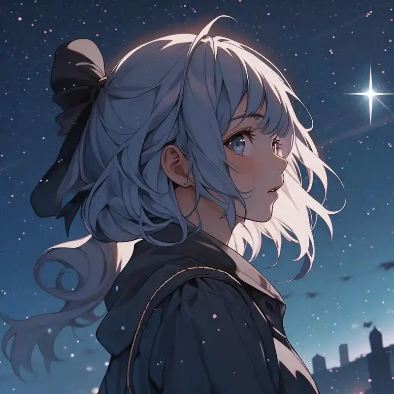 94动漫风女生侧颜头像78 今天给大家分享一组超美的动漫风女生