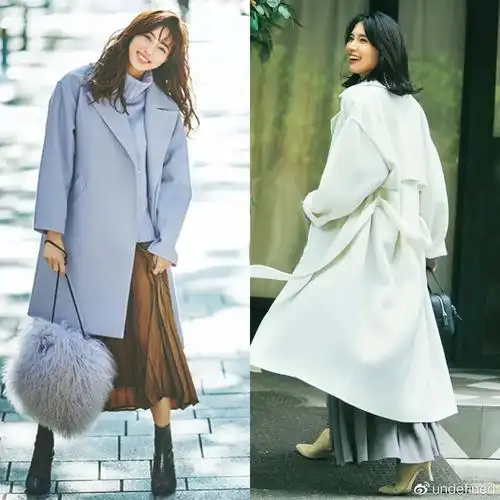 40岁左右的成熟女人,开春穿大衣配裙子,气质高级又有魅力