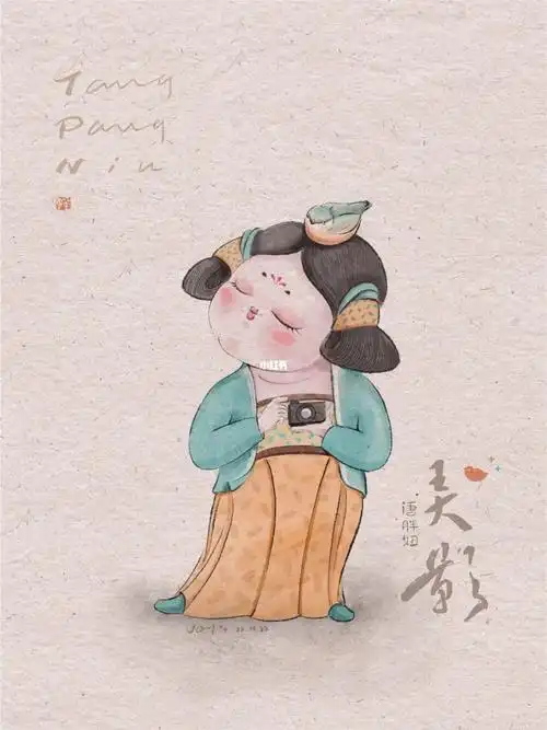 procreate  #插画  #国风  #日常插画  #原创手绘  #唐代仕女  #唐代