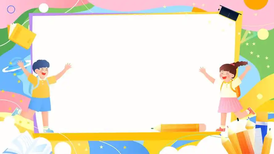 两个儿童在翻开的书本上教育矢量插画横图背景