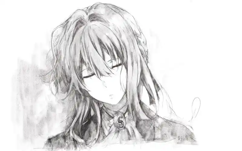 薇尔莉特太好看啦!随便画一只薇尔莉特!