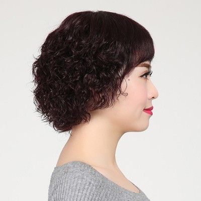 高档假发女短发短卷发蓬松图片