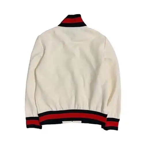 精品gucci古驰女士夹克棒球服现货白色xxs