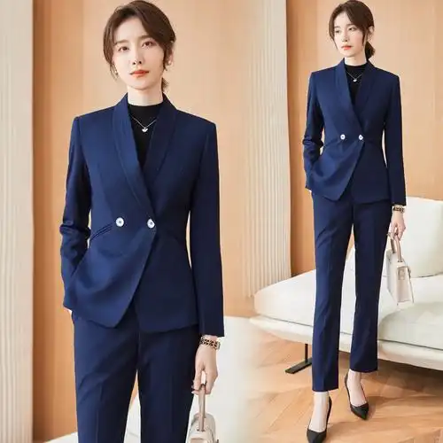 职业装西装套装女正装秋装新款高端时尚气质高级感西服外套工作服
