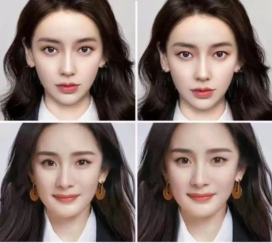 像肖战,王一博,杨颖,杨幂大明星,双眼皮过宽或者单眼皮对颜值也是有