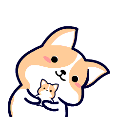 卖萌的魄力柯基咯叽日常小漫画