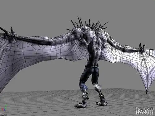 意大利fabriziofioretti的cg作品蝙蝠人