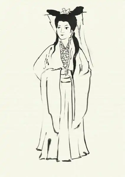 新白娘子人物简笔画